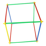 310PCS Straw Constructor STEM Building Blocks For Kids'education,Colorful Plastic Engineering Toys Gift With Wheels