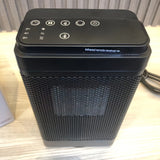 1pc, Electric Heater, Remote Control Touch Screen Electric Heating Wind, Household Desktop Rocking Head Heating Fan, PTC Heater,  For Home Office School Thanksgiving Halloween Christmas Wedding Birthday Gift Fall Winter Essential