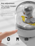 Mini Sky Astronaut Bluetooth Speaker Birthday Gift Spacecraft Men and Women Transparent Small System Home High Sound Quality