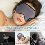 JINSERTA 2021 Wireless Stereo Bluetooth Earphone Sleep Mask Phone Headband Sleep Soft Earphones Sleeping Eye Mask Music Headset