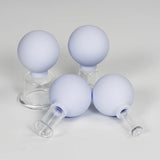 Face Lift Anti Cellulite Vacuum Massage Suction Glass Cupping Set of 4 Cups Facial Rejuva Cup