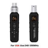 Microphone Converter Wireless Mic Transmitter+Micro Phone Receiver System XLR Adapter UHutomatic for Condenser Dynamic Audio