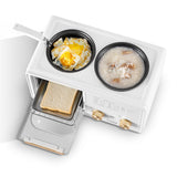 Posida 1100W 3 In 1 Breakfast Maker With Frying Pan, Toaster Oven And Boil Pot