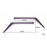 For WPL D12 1/10 RC Truck Car Upgrade Parts Window Sun Visor Wind Rain Shield Deflector Set Decoration Accessories
