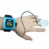 50F CE Wrist Watch Finger Pulse Digital Oximeter,Bluetooth Wireless,Alarm,CONTEC