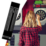 Heavy Duty Professional Darts Mat with Throw Checkouts, Points, and Ring Protector for Dart Game