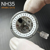 Arabic NH35 Automatic nical Movement Disc At 3.0 Mod Replace nism NH35A 24 Jewels High Accuracy White