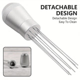 1pc 10x2.5cm Coffee Cloth Powder Needle,Stainless Steel Needle Powder Distributor,Coffee Powder Caking Powder Mixing Needle