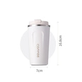 1pc 500ml Digital Coffee Mug,Stainless Steel Tea Coffee Mug Thermos Flask Travel Mug, LED Temperature Display Thermal Mug