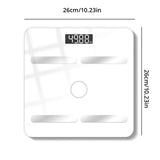 1pc Black/White Bluetooth Smart Body Fat Scale Charging Electronic Scale Body Scale Adult Fat Scale Weighing BMI Analyzer