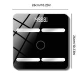 1pc Black/White Bluetooth Smart Body Fat Scale Charging Electronic Scale Body Scale Adult Fat Scale Weighing BMI Analyzer