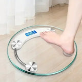 1pc Transparent Circular Scale, Intelligent Electronic Scale, Precise and Healthy Weight Loss Human Scale, Weighing Device