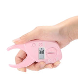 1pcs Pink Electronic Body Fat Caliper Monitors Analyzer Digital Skinfold Measurement Tester Caliper Muscle Test Fat Condition