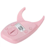 1pcs Pink Electronic Body Fat Caliper Monitors Analyzer Digital Skinfold Measurement Tester Caliper Muscle Test Fat Condition