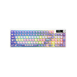 Wireless Mechanical Keyboard with Red Switches Colorful Backlight Full Key Rollover PBT Keycaps Display Metal Knob Gaming Ergonomic Keyboard DIY Set