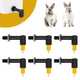2/4/6 Pcs Rabbit Chicken Water Nipple Drinkers Quail Chicks Turkeys Ducks Poultry Water Nipples Leak-Proof Automatic Spring Type