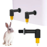 2/4/6 Pcs Rabbit Chicken Water Nipple Drinkers Quail Chicks Turkeys Ducks Poultry Water Nipples Leak-Proof Automatic Spring Type