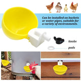 2/4/6PCS Automatic Poultry Drinker Chicken Duck Drinking Machine Hanging Water Cup Drinking Bowls Drinking Dispenser Tools