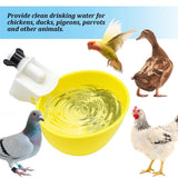 2/4/6PCS Automatic Poultry Drinker Chicken Duck Drinking Machine Hanging Water Cup Drinking Bowls Drinking Dispenser Tools