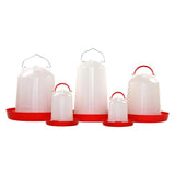 2 Pcs Poultry Water Bucket 750ML/1.5L/6L Chicken Drinking Fountain Barrel Water bucket Quail drinking Bird equipment Feeder