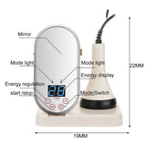 2 in 1 80KHz Ultrasonic Cavitation Weight Loss Machine Ultrasound Body Massage Fat Reduce Slimming Tool LED Therapy With Mirror