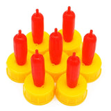 20/30/50Pcs Sheep Lamb Milk Drinker Nipple Soft Rubber Pacifier Orphaned Lamb Pup Dog Foal Calf Screw Sprite Coke Bottle