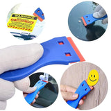 20 Piece Set of Automotive Film Application Tools, Plastic Scraper, Felt Scraper, Carving Knife and Blade, Gloves