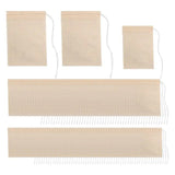 200Pcs Teabags Biodegradable Paper Tea Bag Drawstring Eco-Friendly Filter Empty Tea Bags Loose Leaf Tea Powder Herbal Medicine