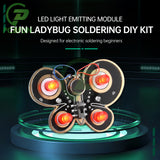 Ladybug Electronic Beginner Learning Welding Fun DIY Kit LED Light Emitting Tube Module