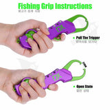 2022 Accessories Fold Fishing Grip Aluminum Alloy Fish Lip  Hand Grip Plier Hook Controller Adjustable Grabber Gripper Outdoor