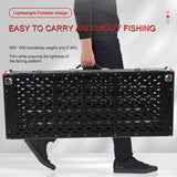 2023 Durable Hollow Fishing Platform New Lightweight Folding Aluminum Alloy Deep Water Small Convenient Fishing Platform Tools