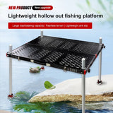 2023 Durable Hollow Fishing Platform New Lightweight Folding Aluminum Alloy Deep Water Small Convenient Fishing Platform Tools