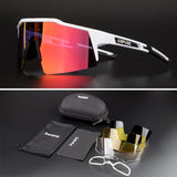 2023 Men Women Road Bike Cycling Glasses 4 Lens Polarized Sunglasses Bicycle MTB Goggle Sport Eyewear Fishing Driving Anti-Glare