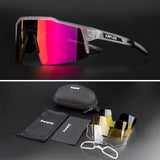 2023 Men Women Road Bike Cycling Glasses 4 Lens Polarized Sunglasses Bicycle MTB Goggle Sport Eyewear Fishing Driving Anti-Glare