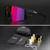 2023 Men Women Road Bike Cycling Glasses 4 Lens Polarized Sunglasses Bicycle MTB Goggle Sport Eyewear Fishing Driving Anti-Glare