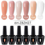 NAILCO 15ml Summer Color Series Gel Set 6pcs Vernis Semi Permanent Nail Polish Kit Hybrid Varnish All For Manicure