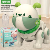 AI Intelligent Voice Dog Touch Sensing Recording And Repeating Remote Control Machine Dog