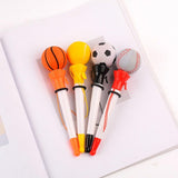 Smooth Writing Novelty Sports Ballpoint Pen Set Basketball Football Tennis for Students