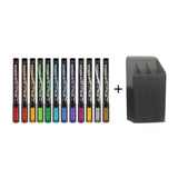 DSPIAE A Colors Super Metallic Marker Brush Pen - Environment-Friendly Water-Based Soft Head, 12 Pcs/set with Box-8.