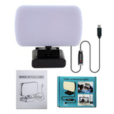 6500K Fill Light LED Video Conference Light Cube Laptop Computer Webcam Light Zoom Call Lighting with Clip for Live Streaming