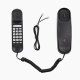 Mini Desktop Corded Lande Phone Fixed Telephone Wall Mountable Supports Mute/ Pause/ Redial Functions for Home Hotel Office