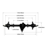Aluminum Alloy Front And Rear Axle Complete Set CNC hined For RC4WD D90 Yota II RC Rock Crawler Car