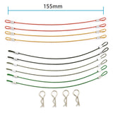 10Pcs Body Shell Clips R Pins Anti-Lost Rope For 1/10 1/8 Axial SCX10 Traxxas Trx4 Tamiya RC4WD HSP HPI RC Car