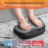 Electric Foot Leg Massager Deep Tissue Shiatsu Kneading Relax Heated Roller Calf Relieve Stress Feet Muscle Pain Relief