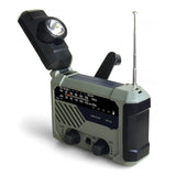 Emergency Weather Radio SOS Alarm Multifunctional Bright Flashlight with Reading Lamp Audio Equipment Solar Charging