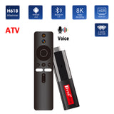 TV98 ATV Mini TV Stick Android 14 Allwinner H618 Quad Core Cortex A53 8K HDR 3D Voice Remote WIFI 4G 5G BT5.0 Smart HD player