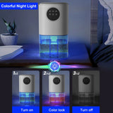Compact Household Dehumidifier - 1.7L Large Capacity, Silent Moisture Remover for Bedroom & Office with Air Purification