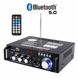 Mini small amplifier speaker power amplification card USB flash drive radio DC 12V 220V Bluetooth power amplifier