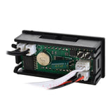 0.56" Digital 5~60v Voltmeter Clock Meter Inside / Outside Temperature Double Sensors for Automotive Motorcycle