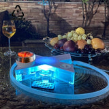 CRUSHER Acrylic Hookah Complete Kit with 4-color LED Lights Chicha Bowl Water Pipe X Letter Кальян Shishsa Smoking Set